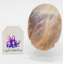 Load image into Gallery viewer, Rainbow Moonstone Palm Stone # 145