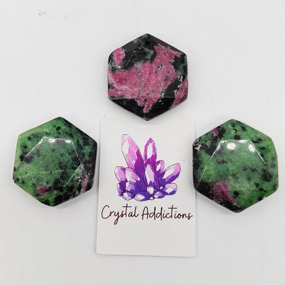 Ruby Zoisite Drilled Star of David