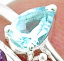 Load image into Gallery viewer, Aquamarine Stackable Ring