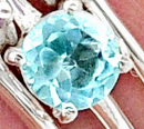Load image into Gallery viewer, Aquamarine Stackable Ring