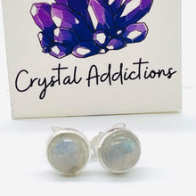 Load image into Gallery viewer, Labradorite Sterling Silver Stud Earring