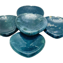 Load image into Gallery viewer, Moss Agate Heart Thumbstone