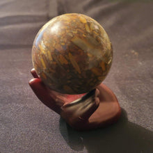 Load image into Gallery viewer, Wood Hand Sphere Stand
