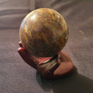 Wood Hand Sphere Stand