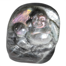 Load image into Gallery viewer, Purple Labradorite Buddha # 105
