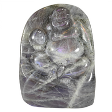 Load image into Gallery viewer, Purple Labradorite Buddha # 105
