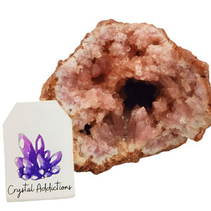 Pink Amethyst Druzy Cluster # 92