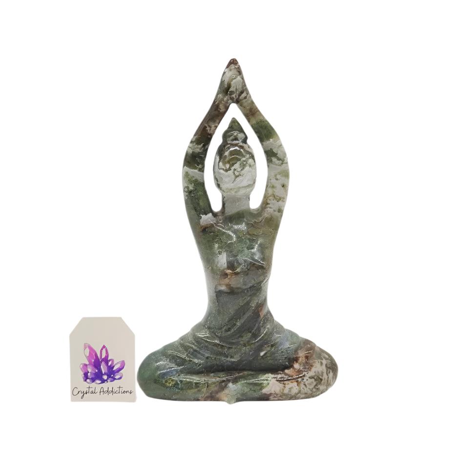 Moss Agate Yoga Goddess # 118