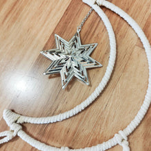 Load image into Gallery viewer, Macrame Moon Leaf Star Dream Catcher
