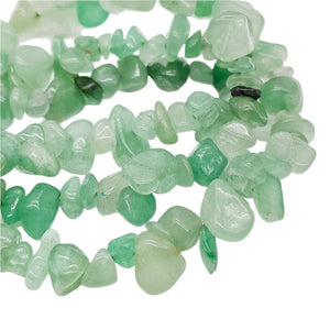 GEMMA MCKENNA - SNOOZE -  Green Aventurine Crystal Chip Bracelet X2