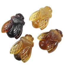 Load image into Gallery viewer, ADRIAN BRAILSFORD - Amber Hand Carved Bee X2
