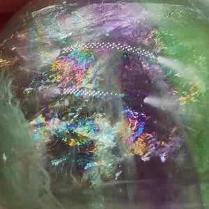 Rainbow Fluorite Sphere # 80