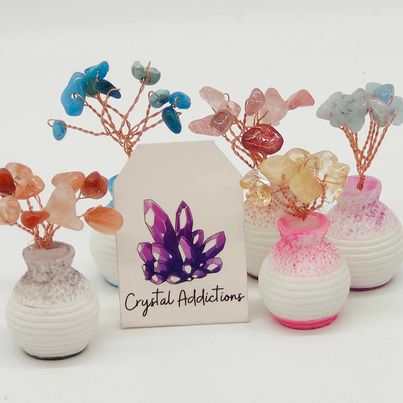 Crystal Chip Vases