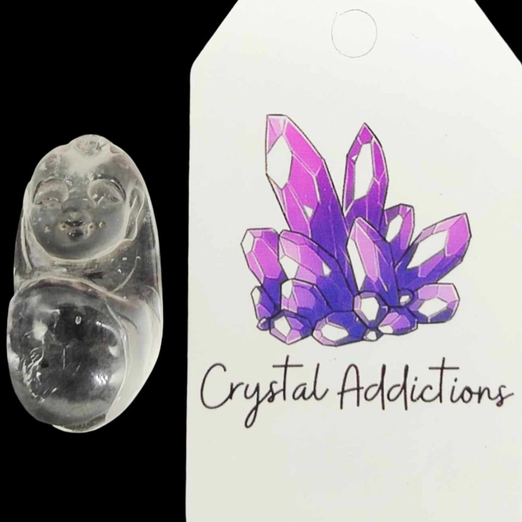 KIRSTIE WILSON - Clear Quartz Enhydro Buddha # 8