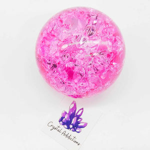 Fire & Ice Quartz Spheres - Pink