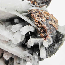 Load image into Gallery viewer, Mangano Calcite + Wolframite Specimen w/Stand #100

