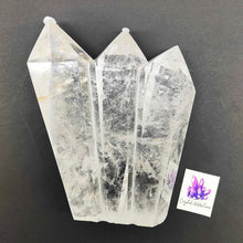 Load image into Gallery viewer, Clear Quartz Triple Terminated Tower # 156
