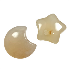 Load image into Gallery viewer, Flower Agate Star &amp; Moon Set
