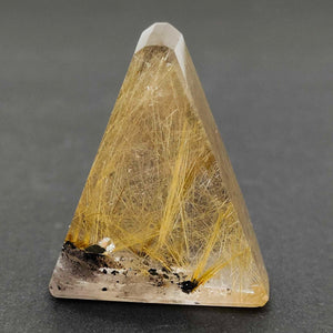 Golden Rutile Pyramid # 39