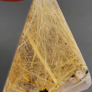 Golden Rutile Pyramid # 39