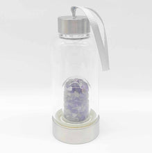 Load image into Gallery viewer, Amethyst Chip Water Bottle Small #15
