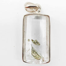 Load image into Gallery viewer, Clear Quartz + Pyrite Inclusions Sterling Silver Pendant # 41
