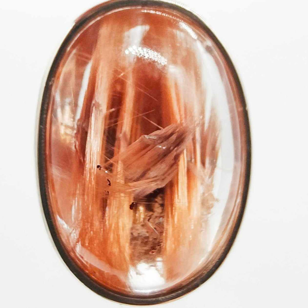 Copper Rutile Sterling Silver Pendant # 43