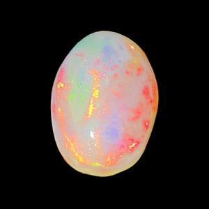 White Opal Oval # 154