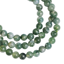 Load image into Gallery viewer, Moss Agate Triple Wrap Bracelets / Necklace
