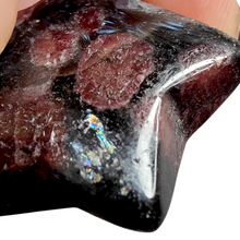 Load image into Gallery viewer, Arfvedsonite + Garnet  Star # 106
