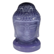 Load image into Gallery viewer, Purple Cat's Eye Buddha Head # 83
