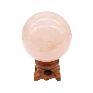 Rose Quartz Sphere + Star # 87