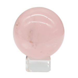 Rose Quartz Sphere + Star # 35