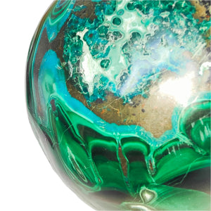 Malachite + Chrysocolla Sphere # 107