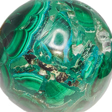 Load image into Gallery viewer, Malachite + Chrysocolla Sphere # 36
