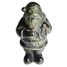 Load image into Gallery viewer, Golden Sheen Obsidian Santa # 43
