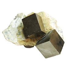 Load image into Gallery viewer, Pyrite Cubes in Matrix Stone # 116
