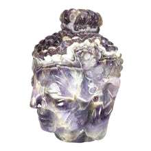 Load image into Gallery viewer, Chevron Amethyst XL Buddha Head # 24
