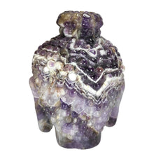 Load image into Gallery viewer, Chevron Amethyst XL Buddha Head # 24
