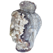 Load image into Gallery viewer, Flower Agate XL Buddha Head # 7
