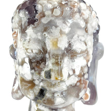 Load image into Gallery viewer, Flower Agate XL Buddha Head # 7
