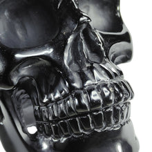 Load image into Gallery viewer, Black Obsidian Skull with Dragon XL # 81
