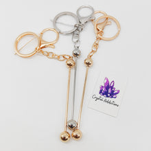 Load image into Gallery viewer, Beadable Keyrings
