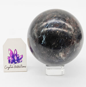 Garnet with Arfvedsonite Sphere # 151