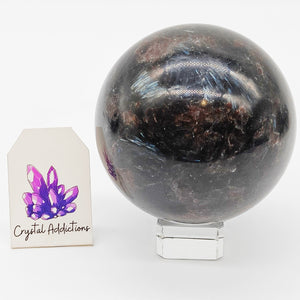 Garnet with Arfvedsonite Sphere # 105