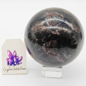 Garnet with Arfvedsonite Sphere # 158