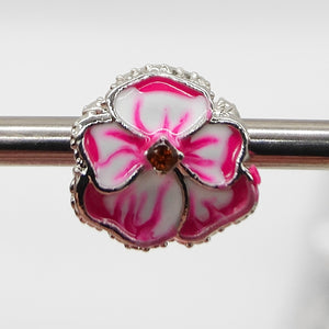 Pandora Inspired Charms - Silver Pink