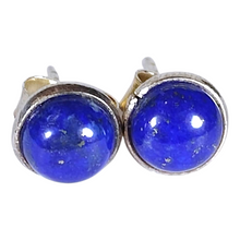 Load image into Gallery viewer, Lapis Lazuli Sterling Silver Stud Earring
