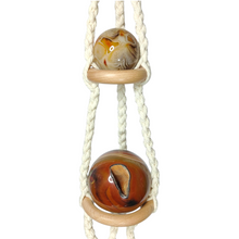 Load image into Gallery viewer, Macrame Wooden Sphere Holder
