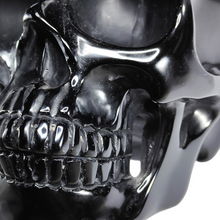 Load image into Gallery viewer, Black Obsidian Skull with Dragon XL # 81
